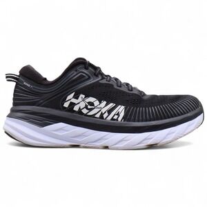 Hoka One One Bondi 7 Womens Size 9.5 US Black Running Shoes Athletic Sneakers